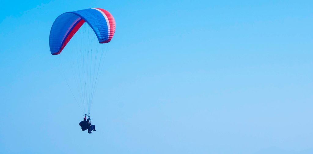 Paragliding in Pokhara, Nepal